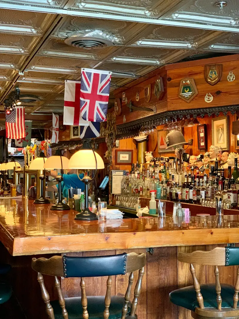 A traditional pub bar